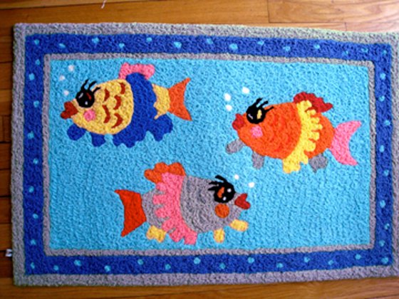 3 fishes rug